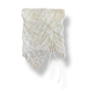 Silence and Noise NWOT Remy Textured Tube Top Womens Size L White